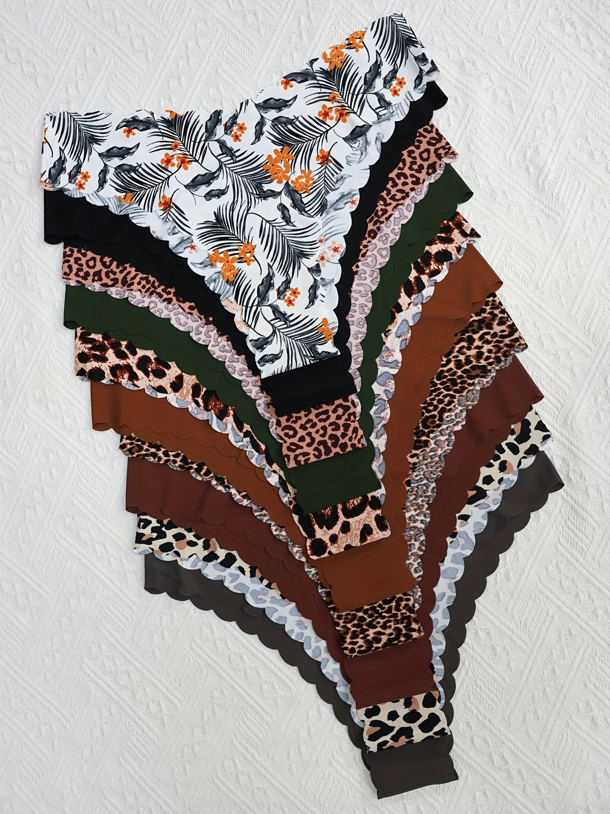 Culotte grande taille à imprimé léopard, ligne affirmée, autre coloris