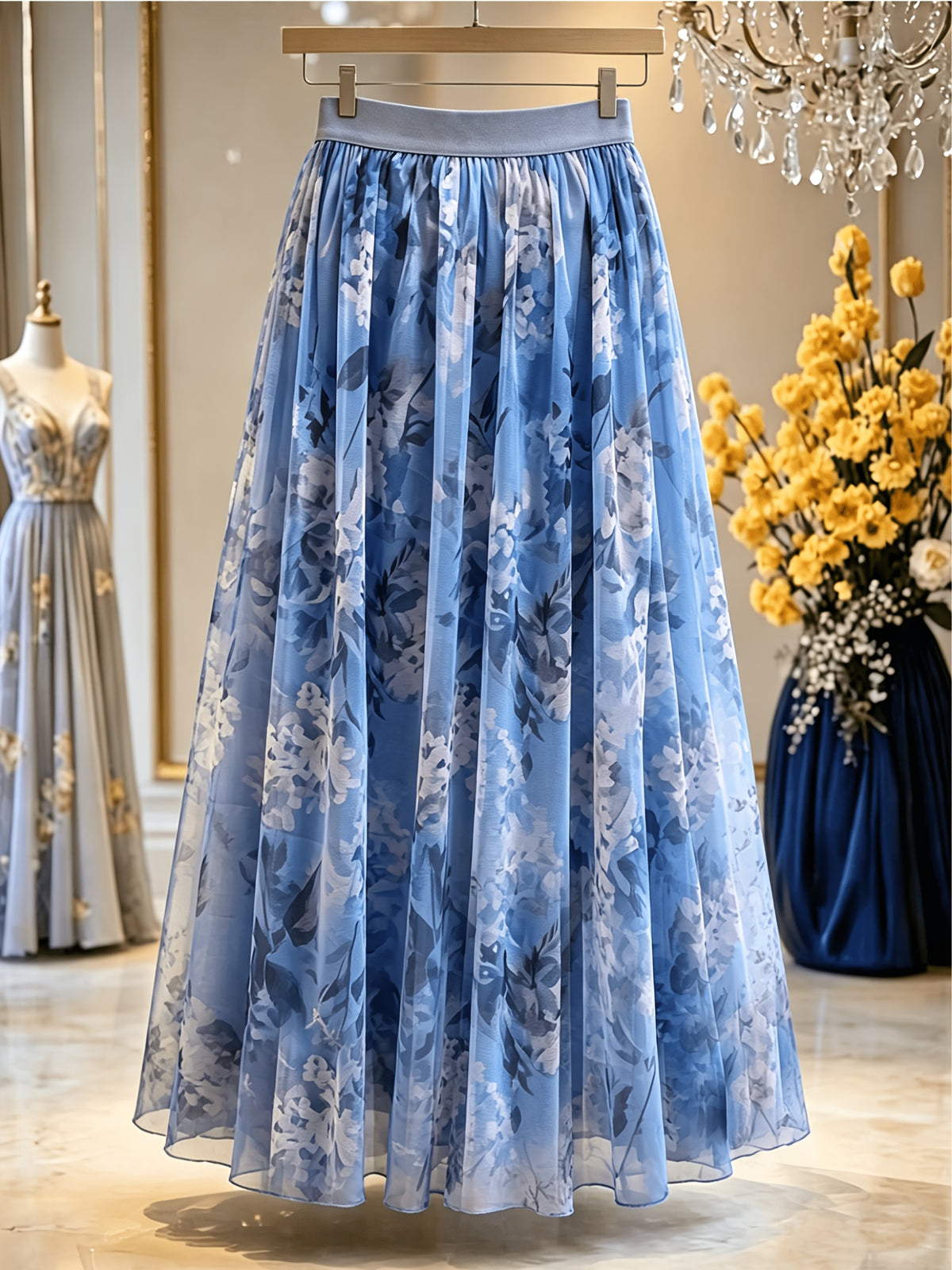 Jupe grande taille en dentelle, coupe ample, effet ajouré, esprit vacances