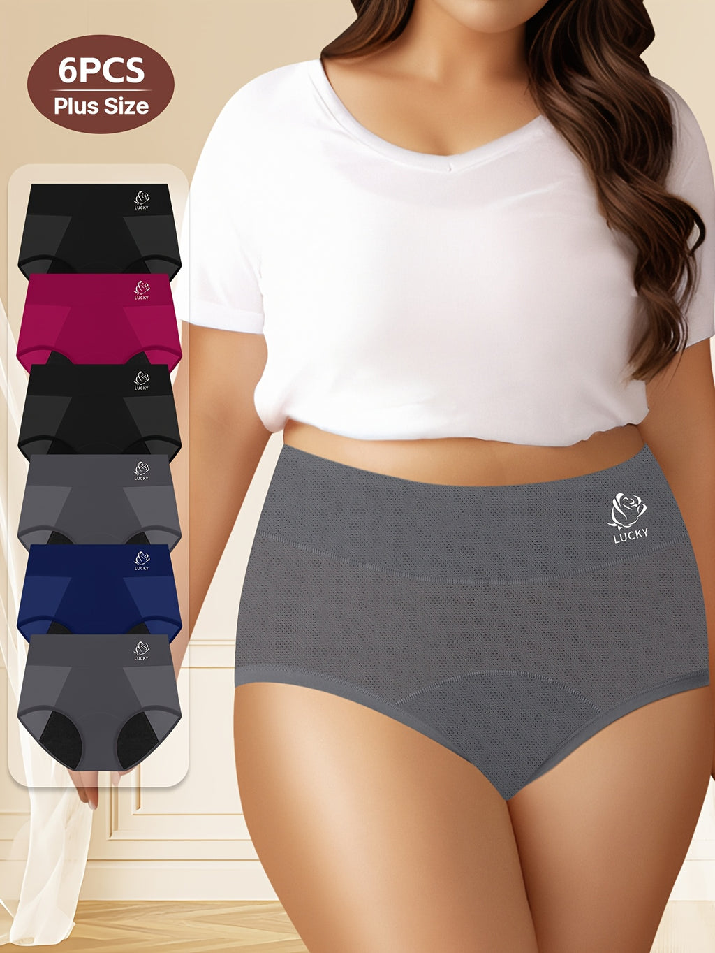 Culotte menstruelle grande taille, allure élégante, mise en situation