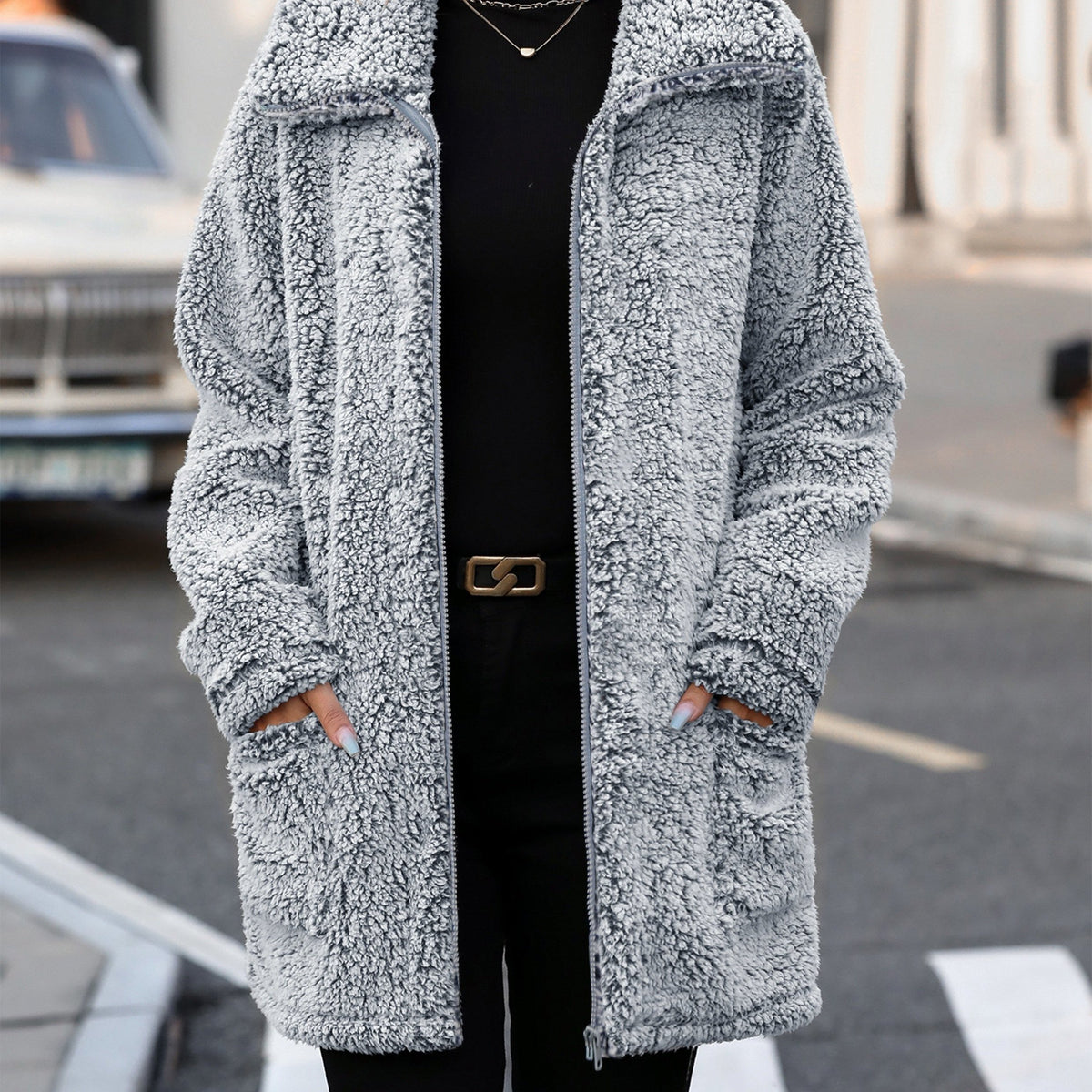 Manteau grande taille — matière : polyester Image