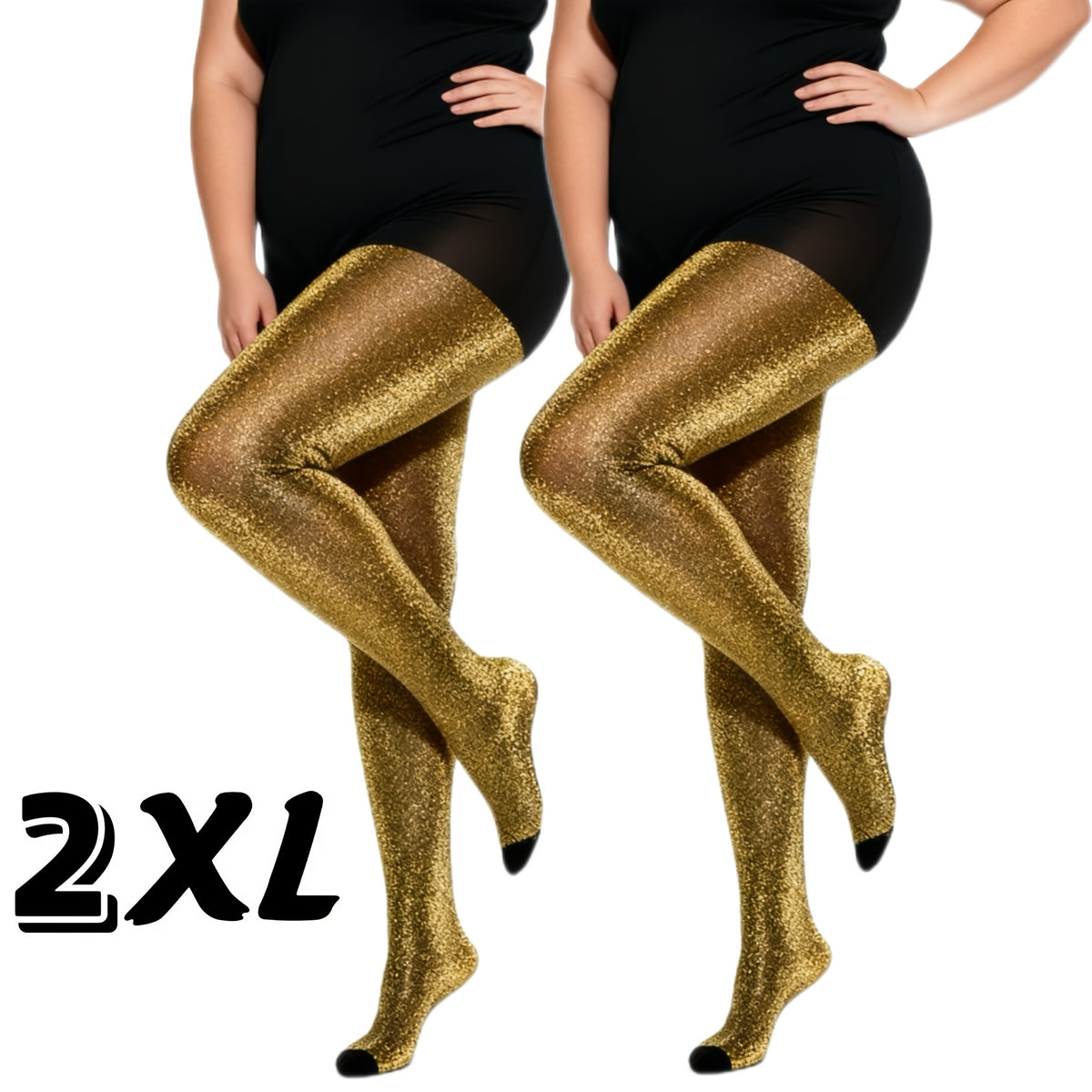 Collant grande taille — composition : 75% Polyamide, 25% Élasthanne