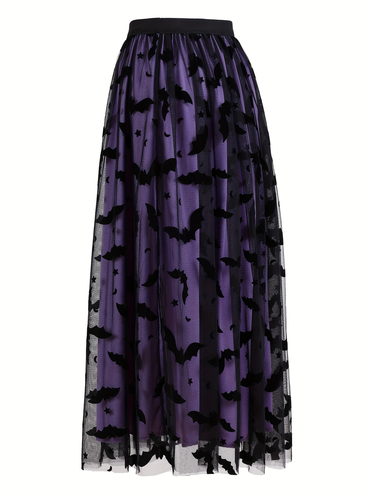 Jupe grande taille, coupe droite, longueur midi, détail du tissu