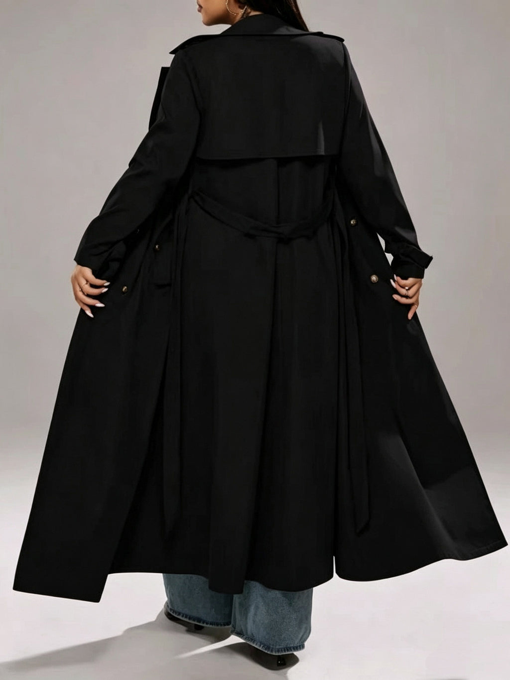 Manteau grande taille, esprit trench, visuel produit