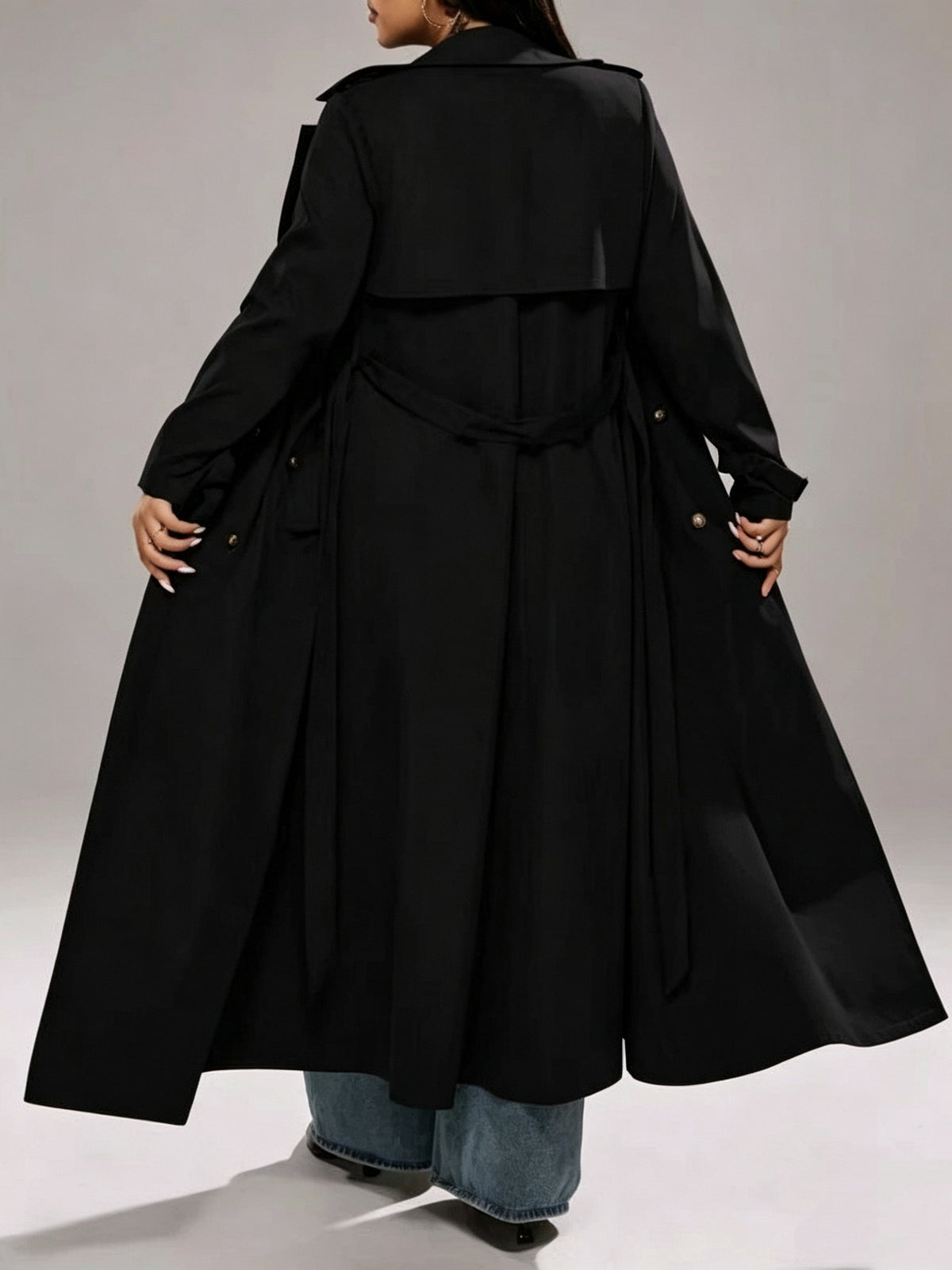 Manteau grande taille, esprit trench, visuel produit