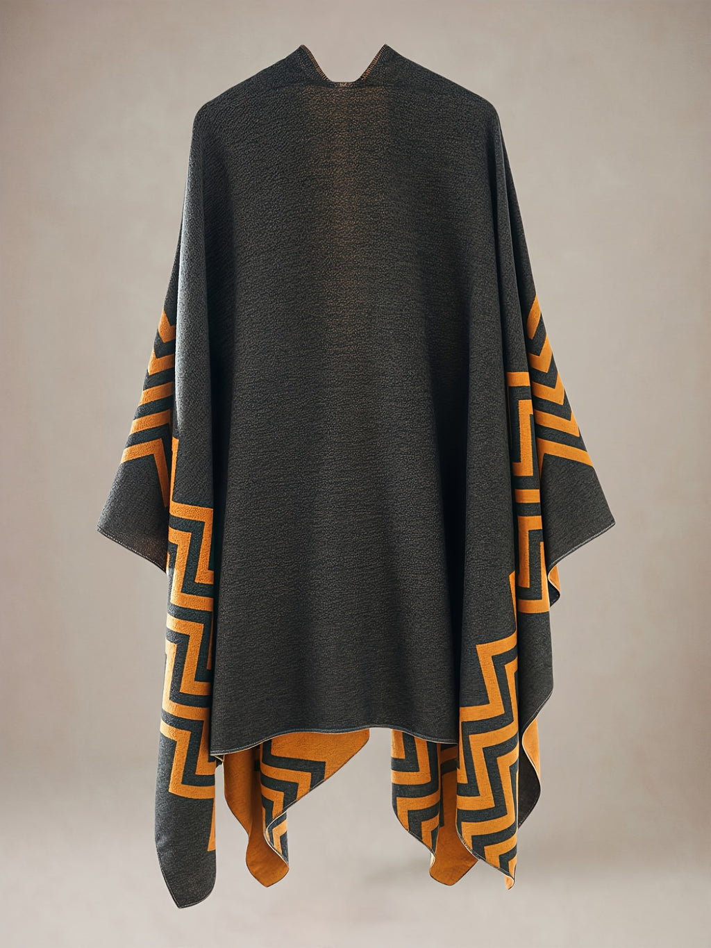 Écharpe grande taille à imprimé géométrique, coupe oversize, toucher moelleux, autre coloris