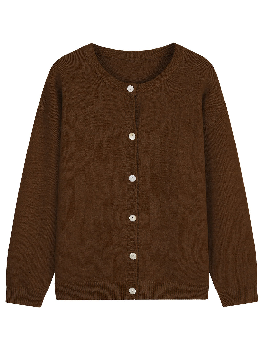 Cardigan grande taille à rayures, coupe oversize, col rond, chaleur d'hiver, gros plan