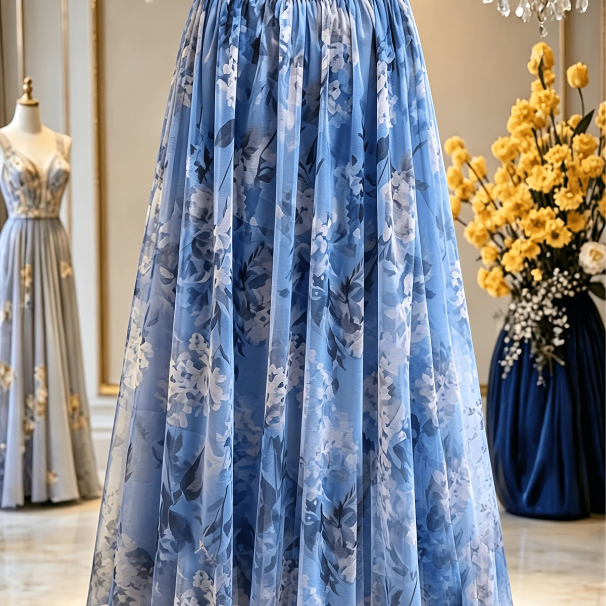 Jupe grande taille en dentelle, coupe ample, effet ajouré, esprit vacances — matière : polyester Image