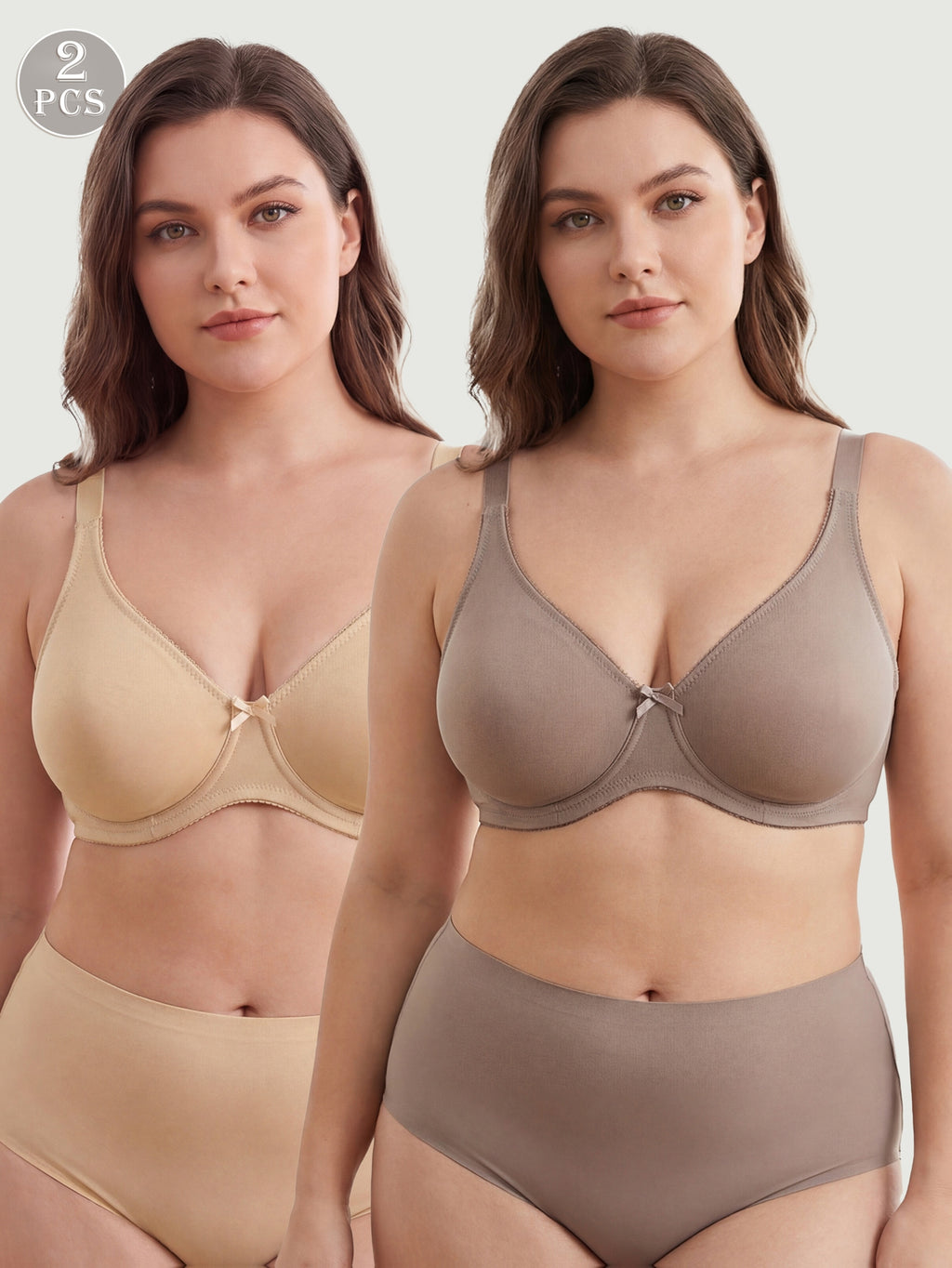 Soutien-gorge grande taille — Duo de teintes, bonnets C et D