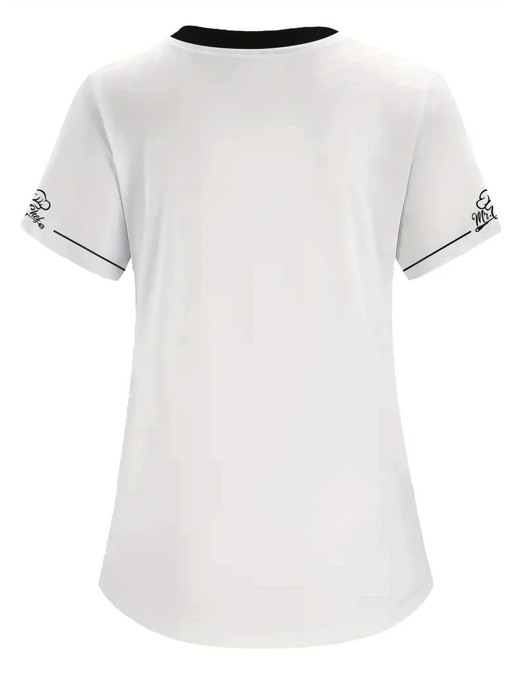 T-shirt grande taille, col V, tissu opaque