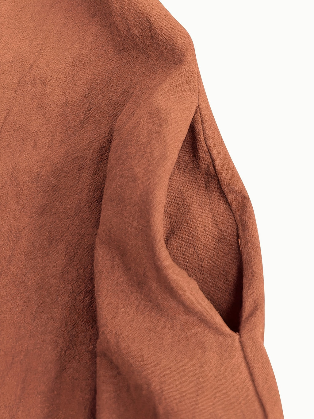 Robe en lin grande taille — Maxi cocon à poches de côté