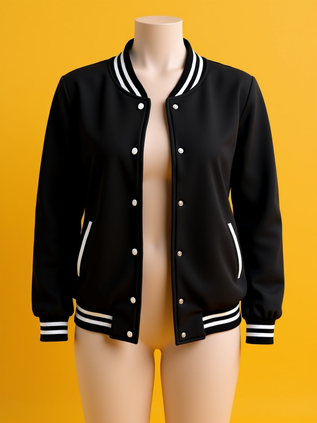 Veste grande taille, poches pratiques, chaleur d'hiver, vu de dos