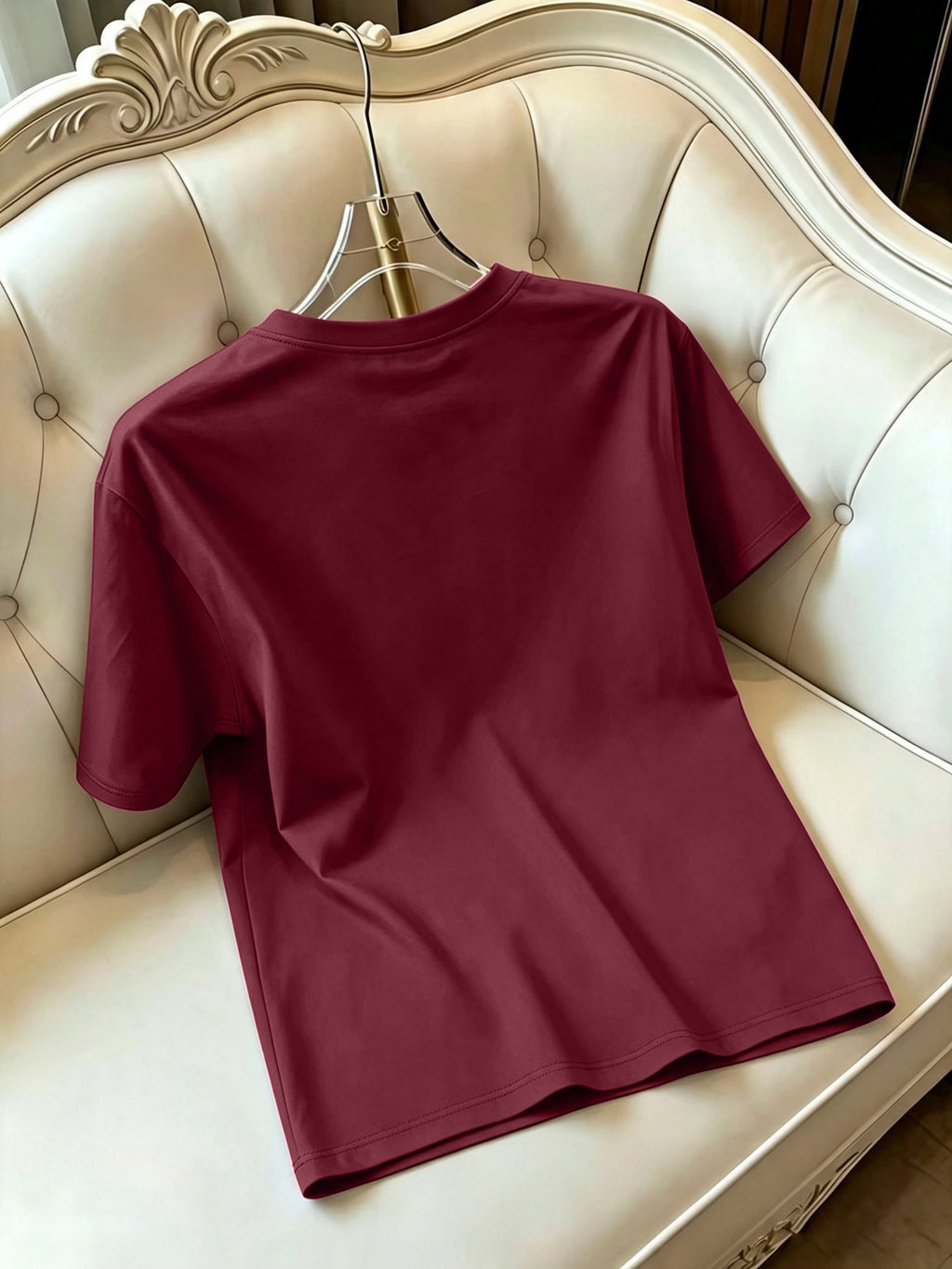 T-shirt grande taille, manches courtes, toutes saisons, porté de face