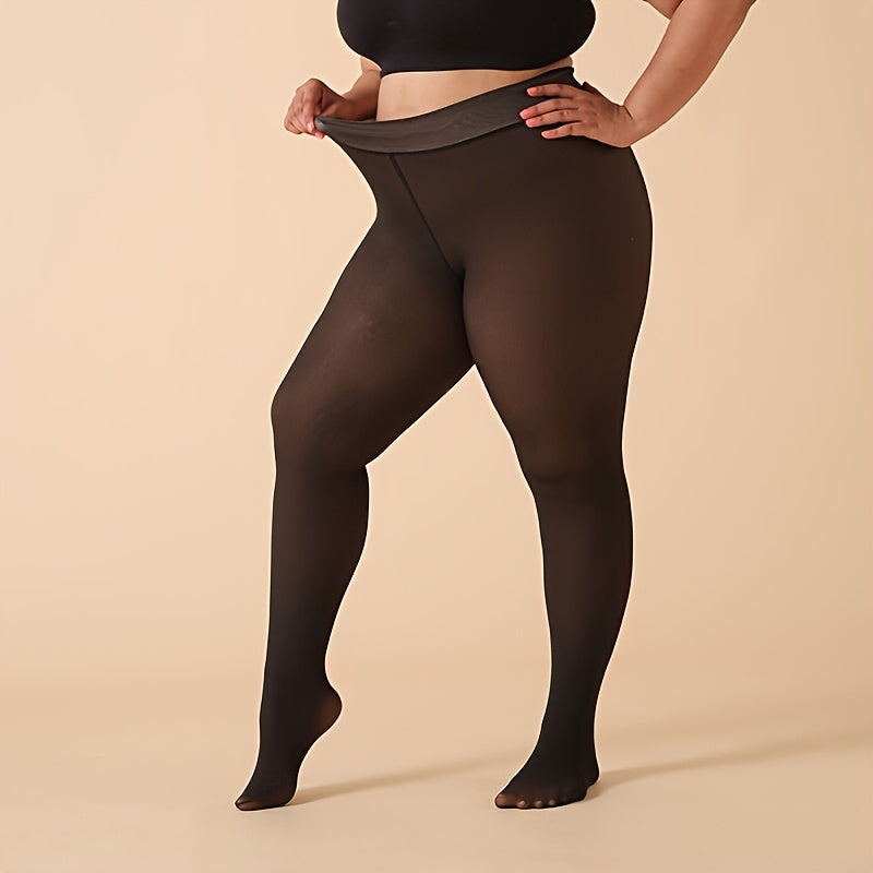 Collant grande taille, vue de profil