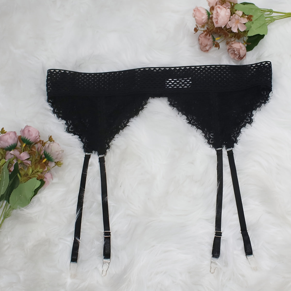 Collant grande taille en dentelle