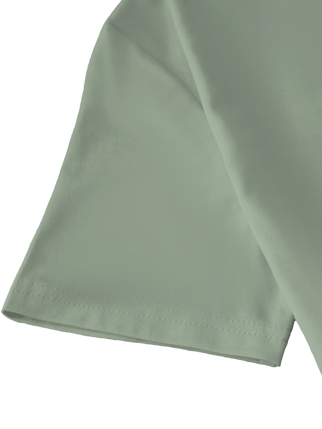 T-shirt grande taille, col rond, manches courtes, toucher naturel, vu de dos