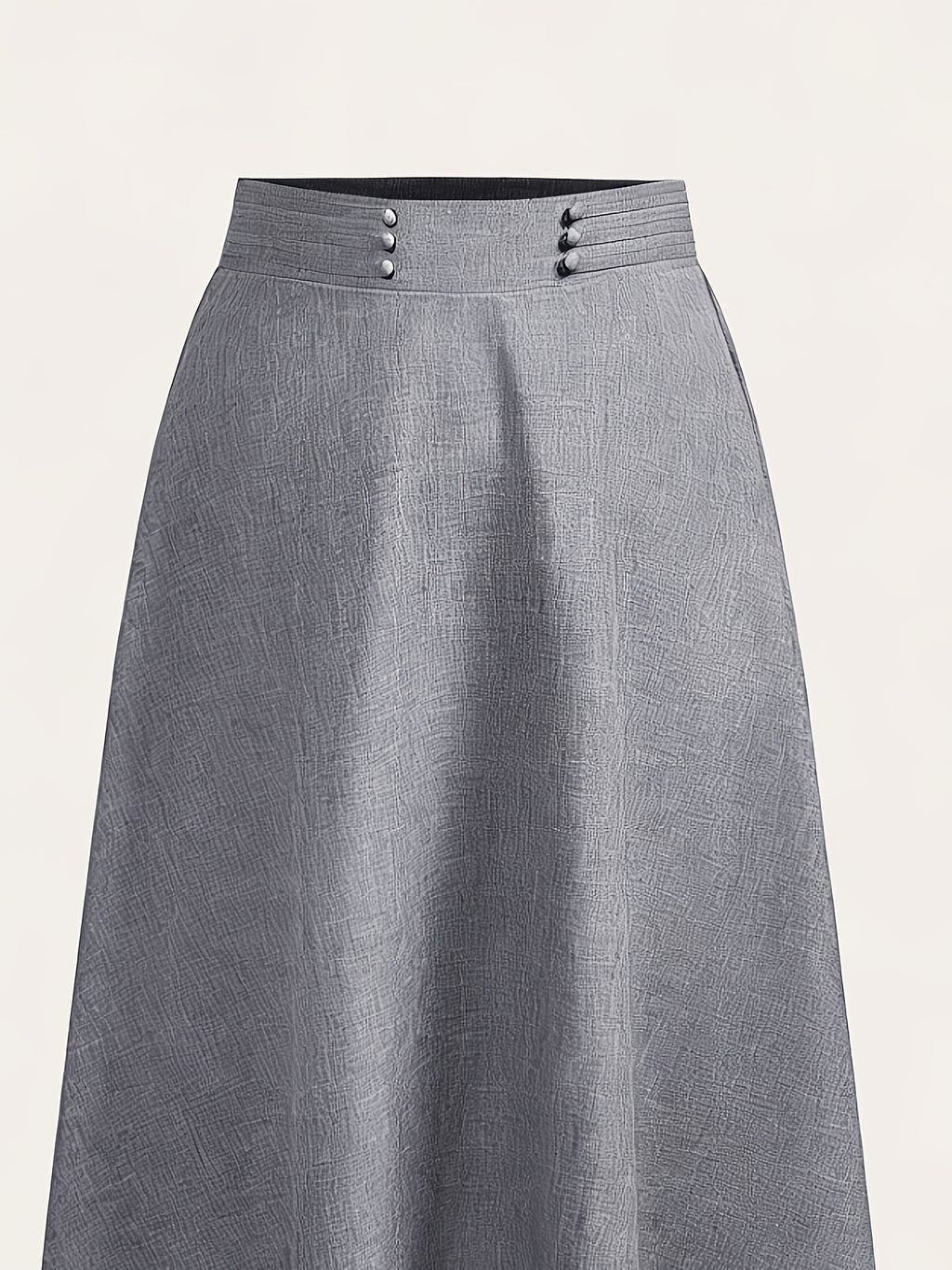 Jupe grande taille, coupe évasée, allure élégante