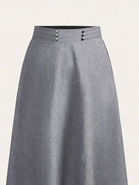 Jupe grande taille, coupe évasée, allure élégante