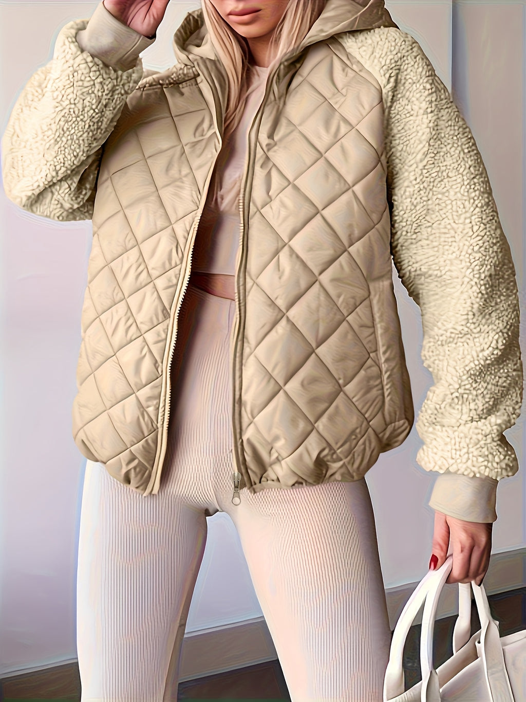 Veste grande taille, capuche, chaleur d'hiver, tissu opaque