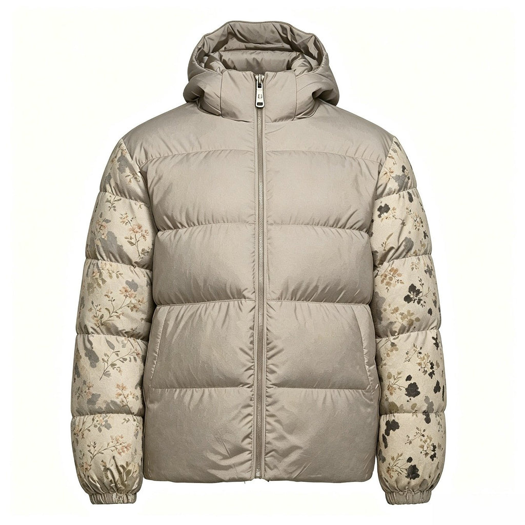 Manteau grande taille, coupe ample, poches plaquées, capuche — matière : polyester