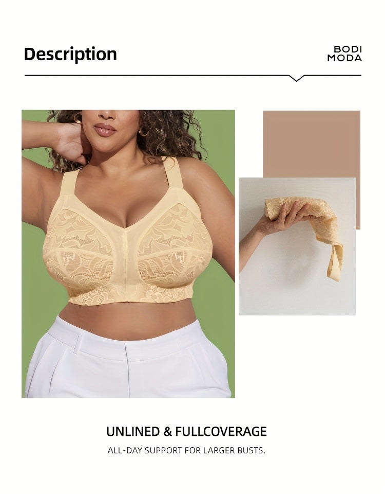 Soutien-gorge minimiseur grande taille — Noir, rose et champagne
