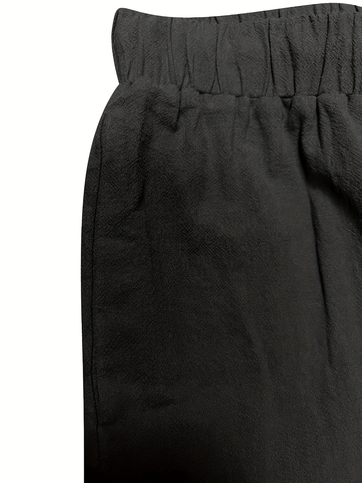Ensemble grande taille en lin, coupe ample, tenue souple