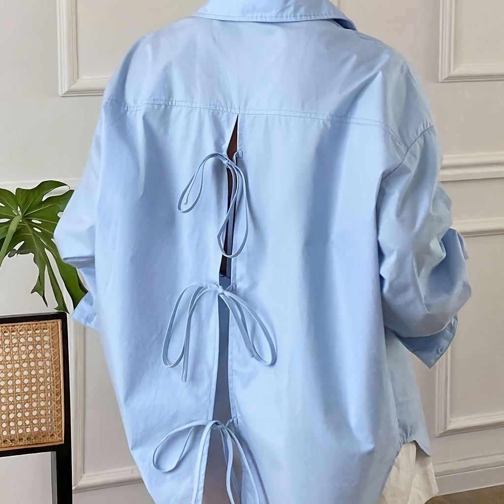 Chemise grande taille, coupe oversize, manches longues, tissu opaque