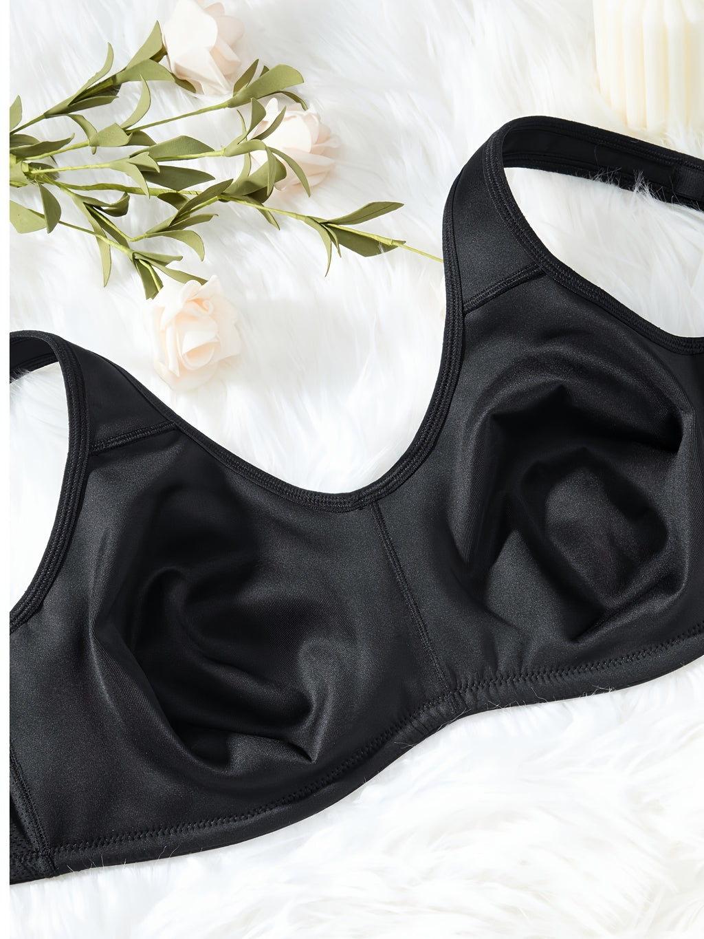 Soutien-gorge grande taille — Crochet plat sur la bretelle