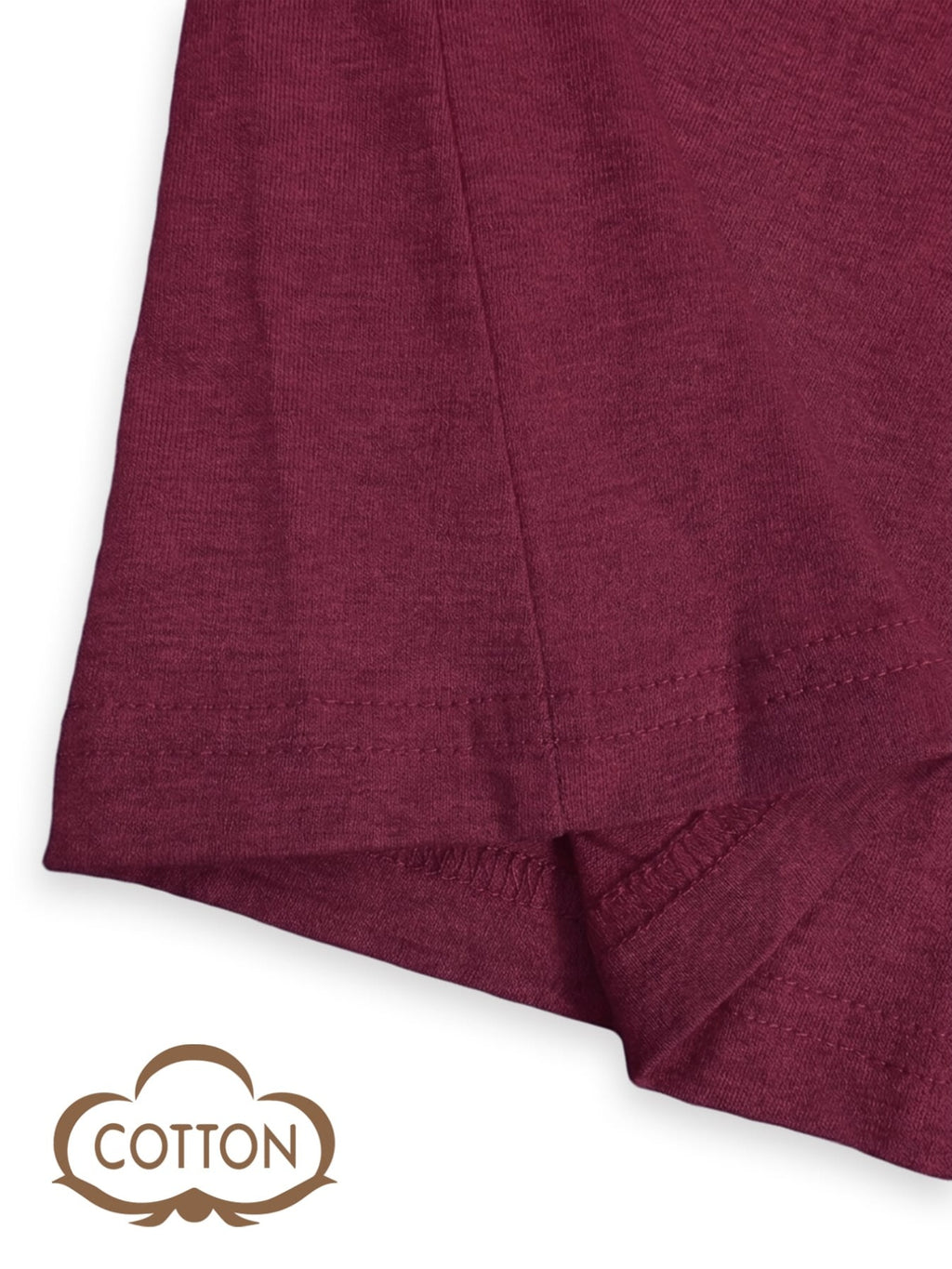 T-shirt grande taille, coupe ample, manches longues, toucher naturel, gros plan