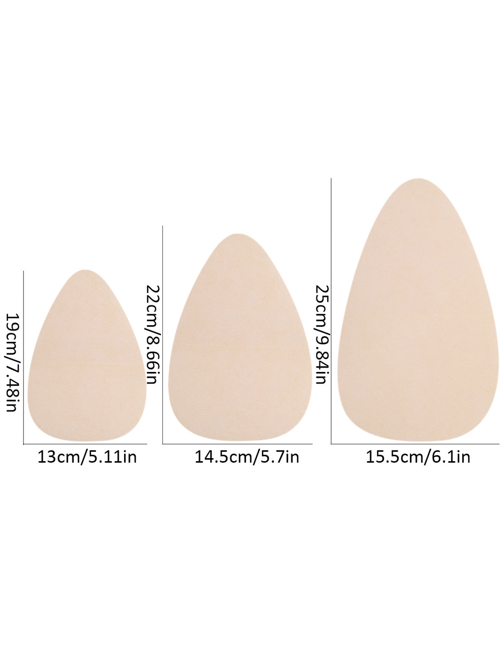 Bandes de maintien poitrine grande taille, lot de 20 patchs