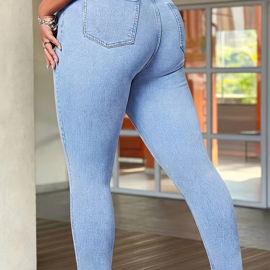 Jean grande taille, coupe longue, tombé fluide — matière : viscose