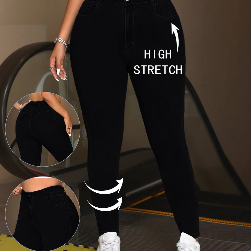 Legging grande taille, coupe longue, tombé fluide — composition : 80.4% Viscose, 17.3% Nylon, 2.3% Élasthanne