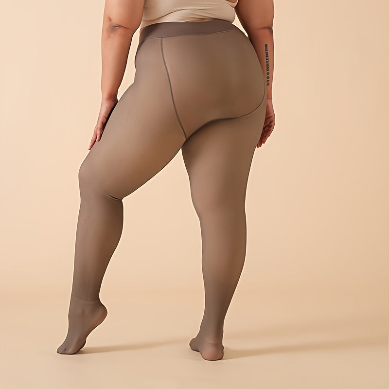 Collant grande taille — matière : polyester