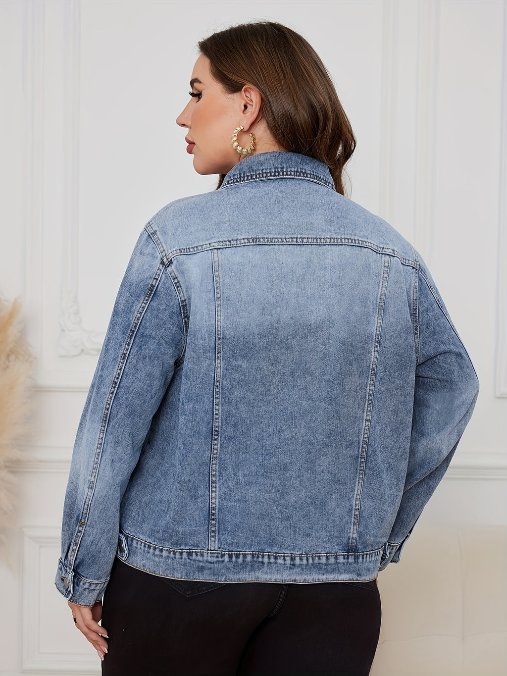 Veste grande taille, tombé fluide