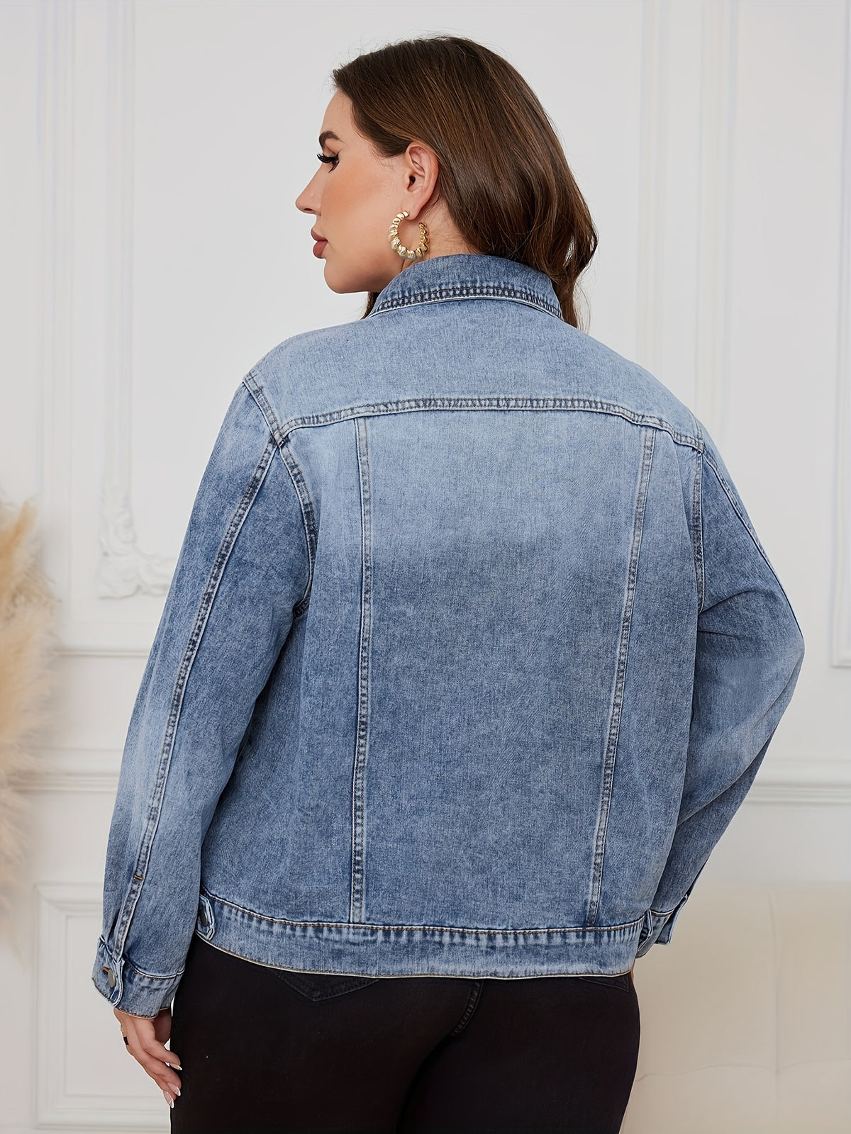 Veste grande taille, tombé fluide