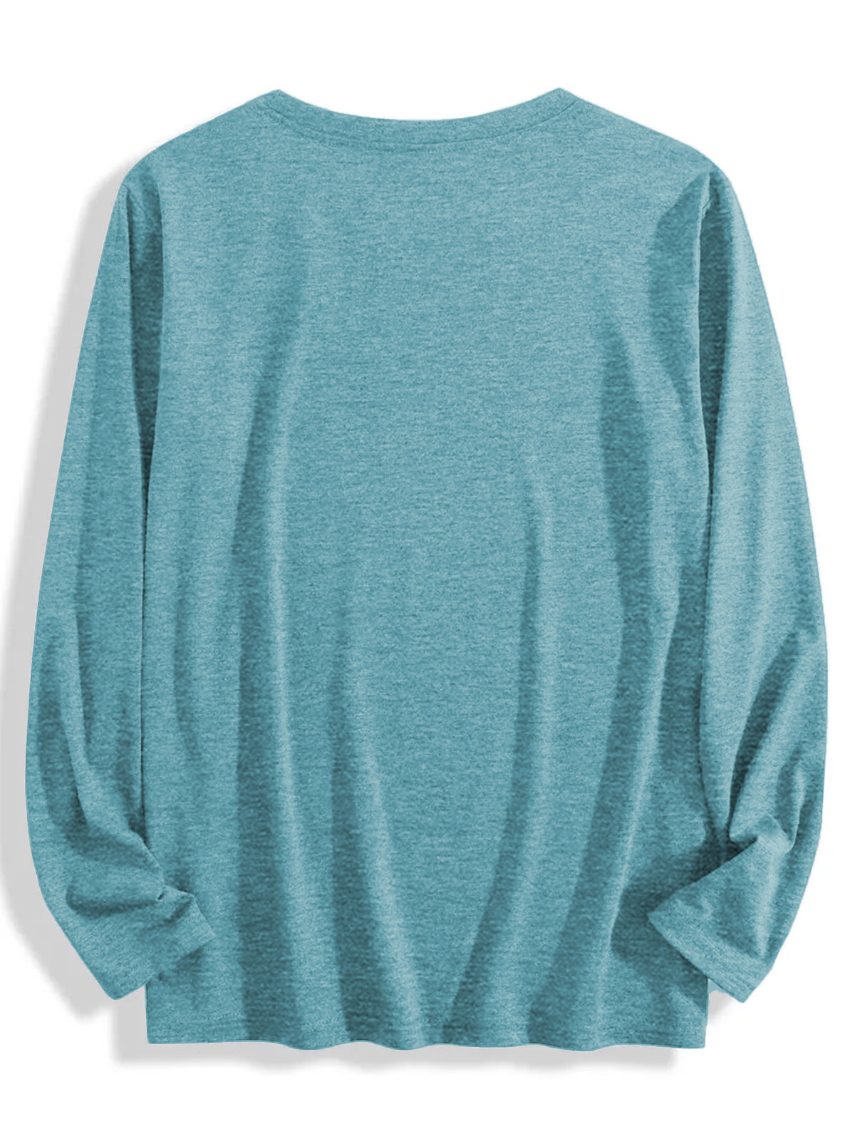 T-shirt grande taille, coupe ample, manches longues, gros plan