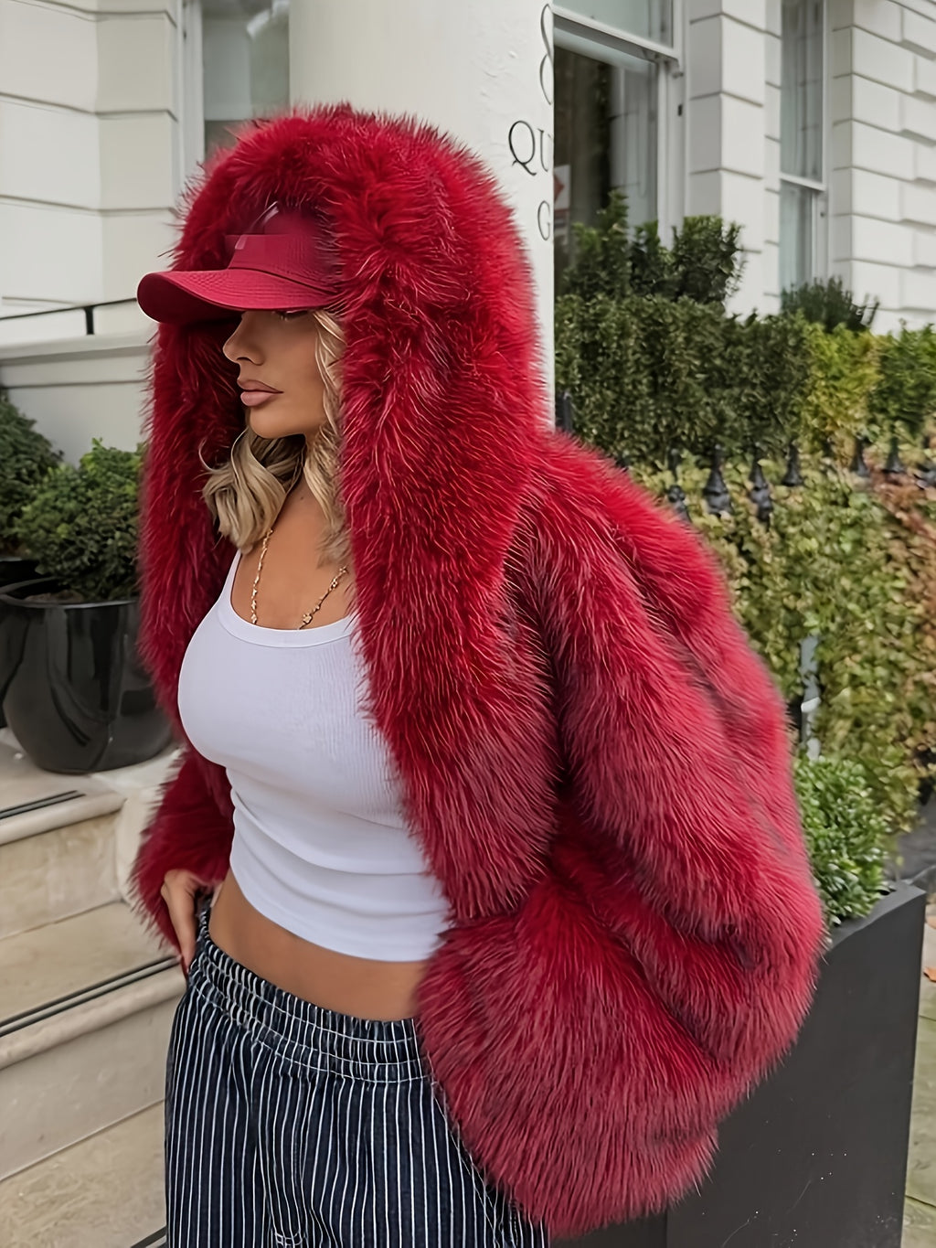 Manteau grande taille, tissu opaque
