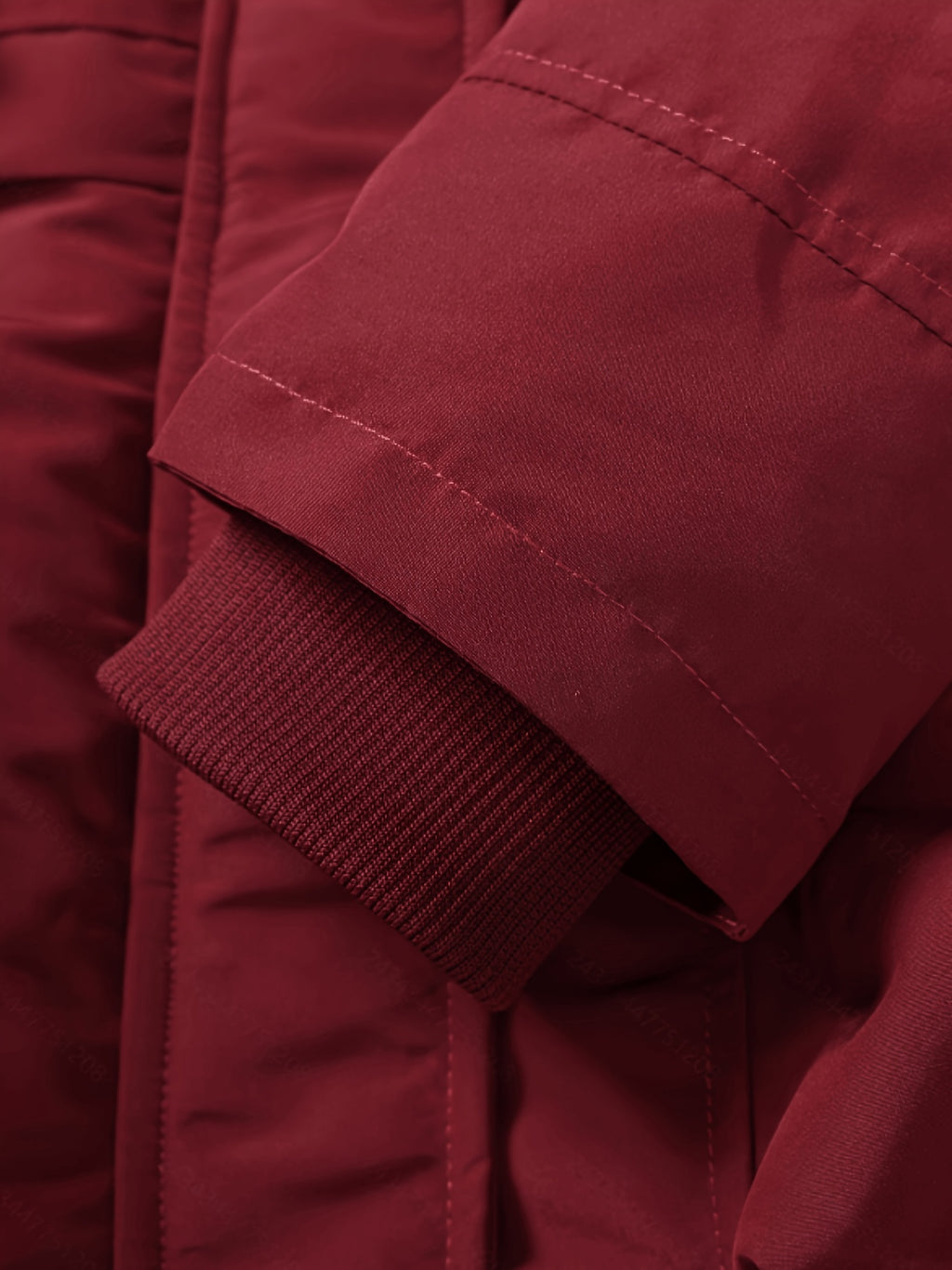 Veste grande taille, coupe oversize, longueur midi, cordon de serrage, vu de dos