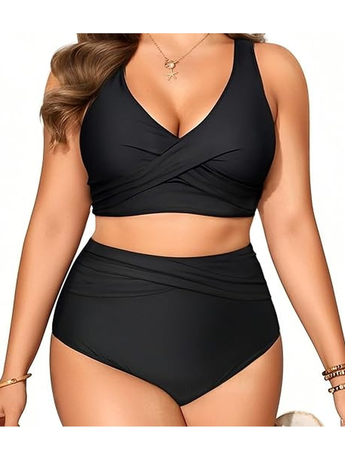 Maillot de bain grande taille, coupe ample