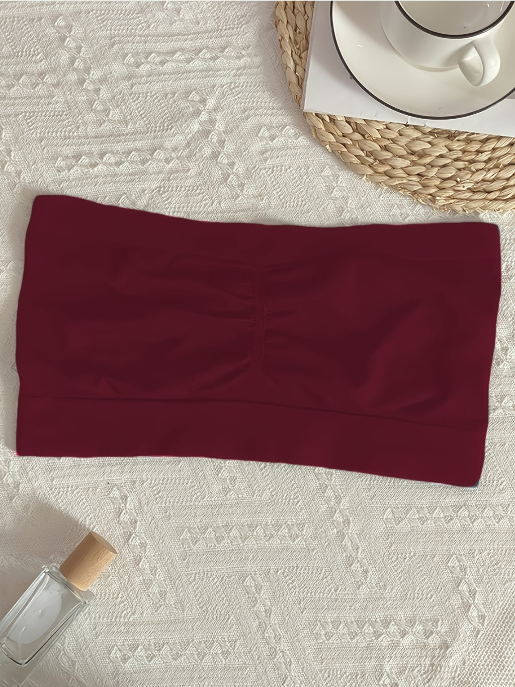 Brassière bandeau grande taille — Double couche sans couture
