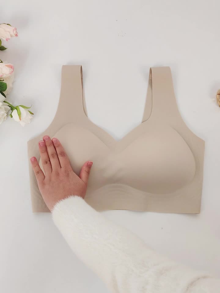 Brassière grande taille — Poches à prothèse, dos croisé