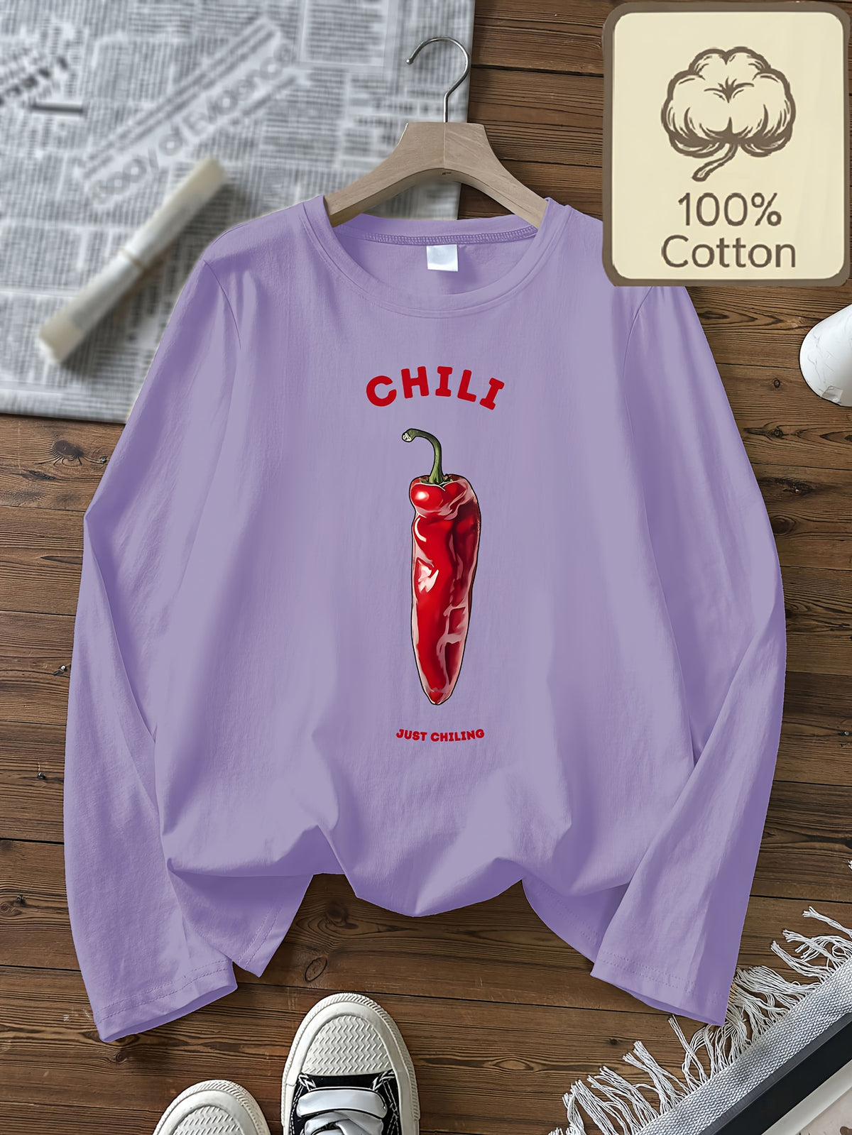 T-shirt grande taille, manches longues, toucher naturel, chaleur d'hiver Image