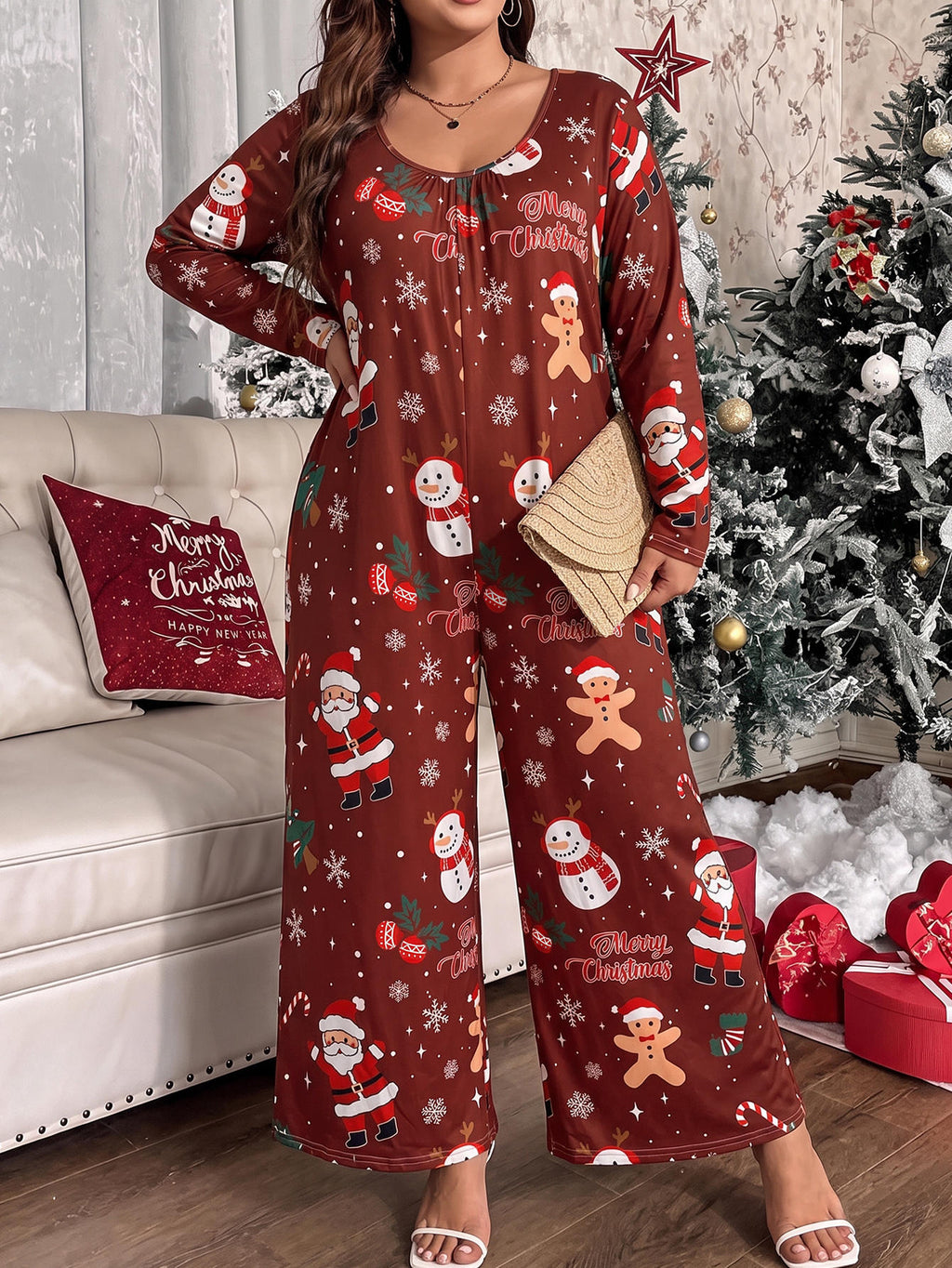 Combinaison grande taille, poches pratiques, chaleur d'hiver — matière : polyester