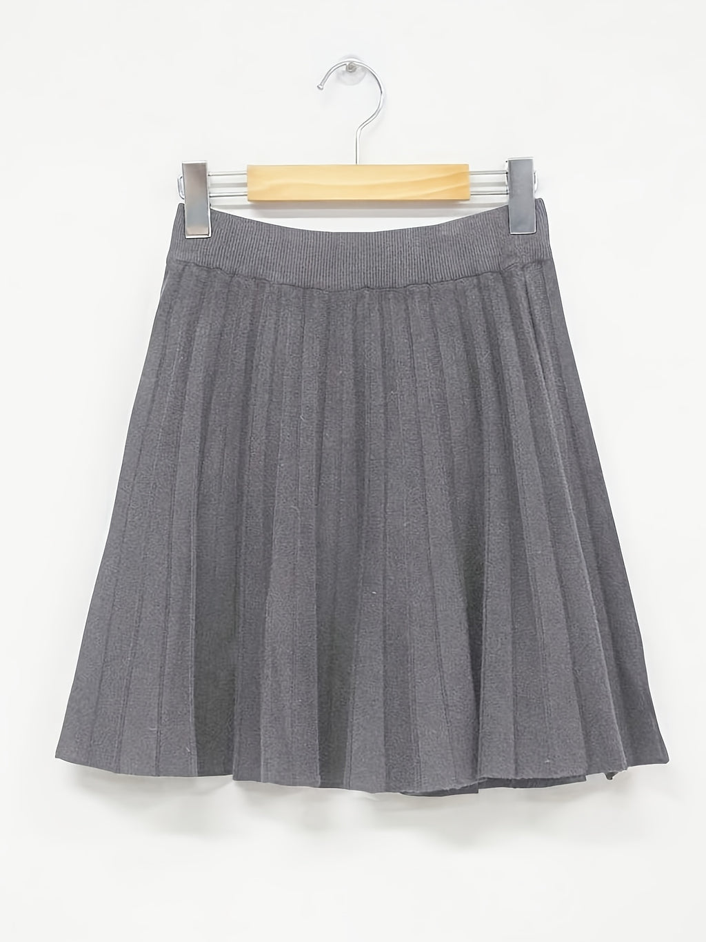 Jupe grande taille, ceinture assortie, plissé, autre coloris