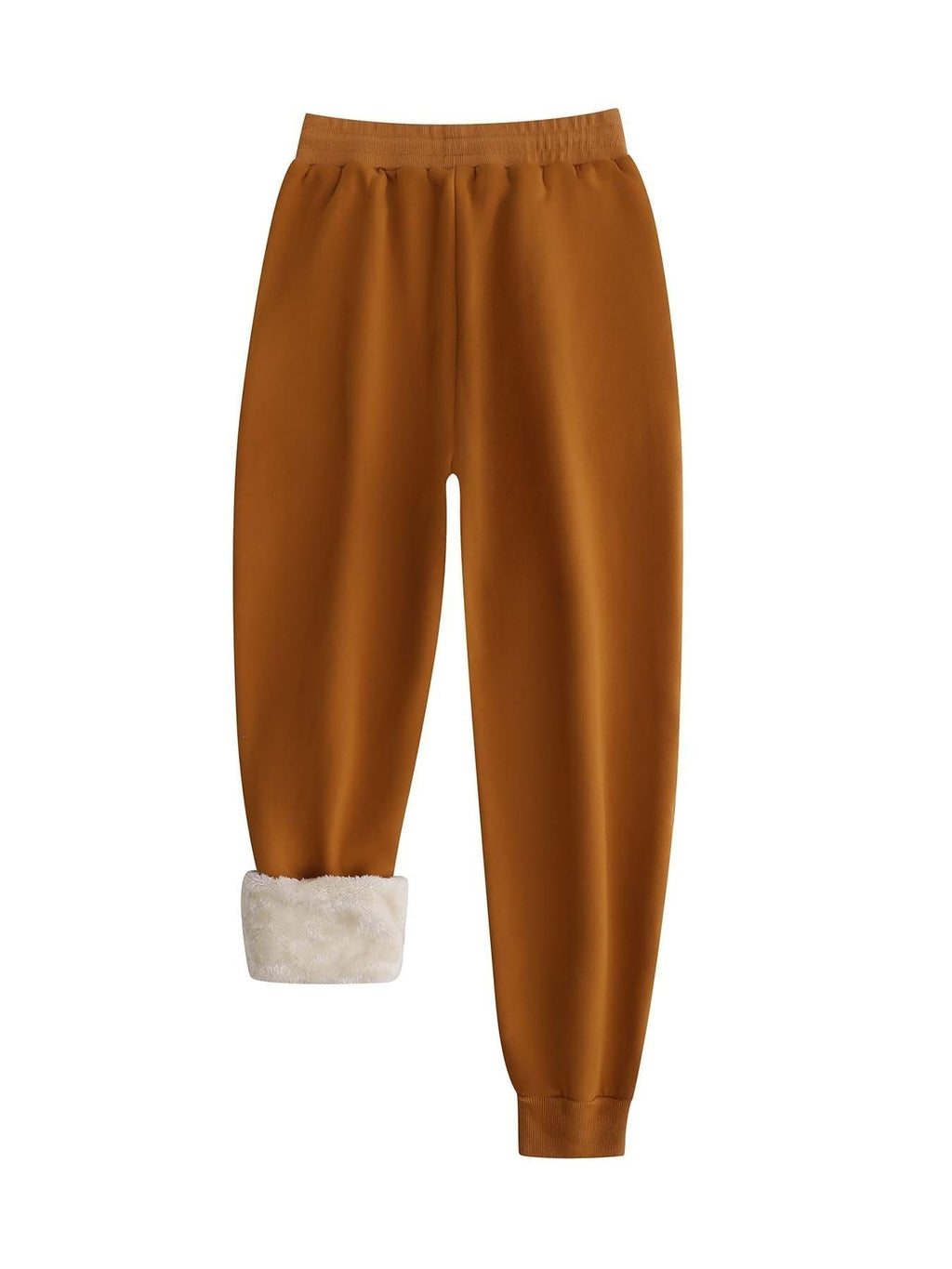 Pantalon grande taille, poches pratiques, chaleur d'hiver