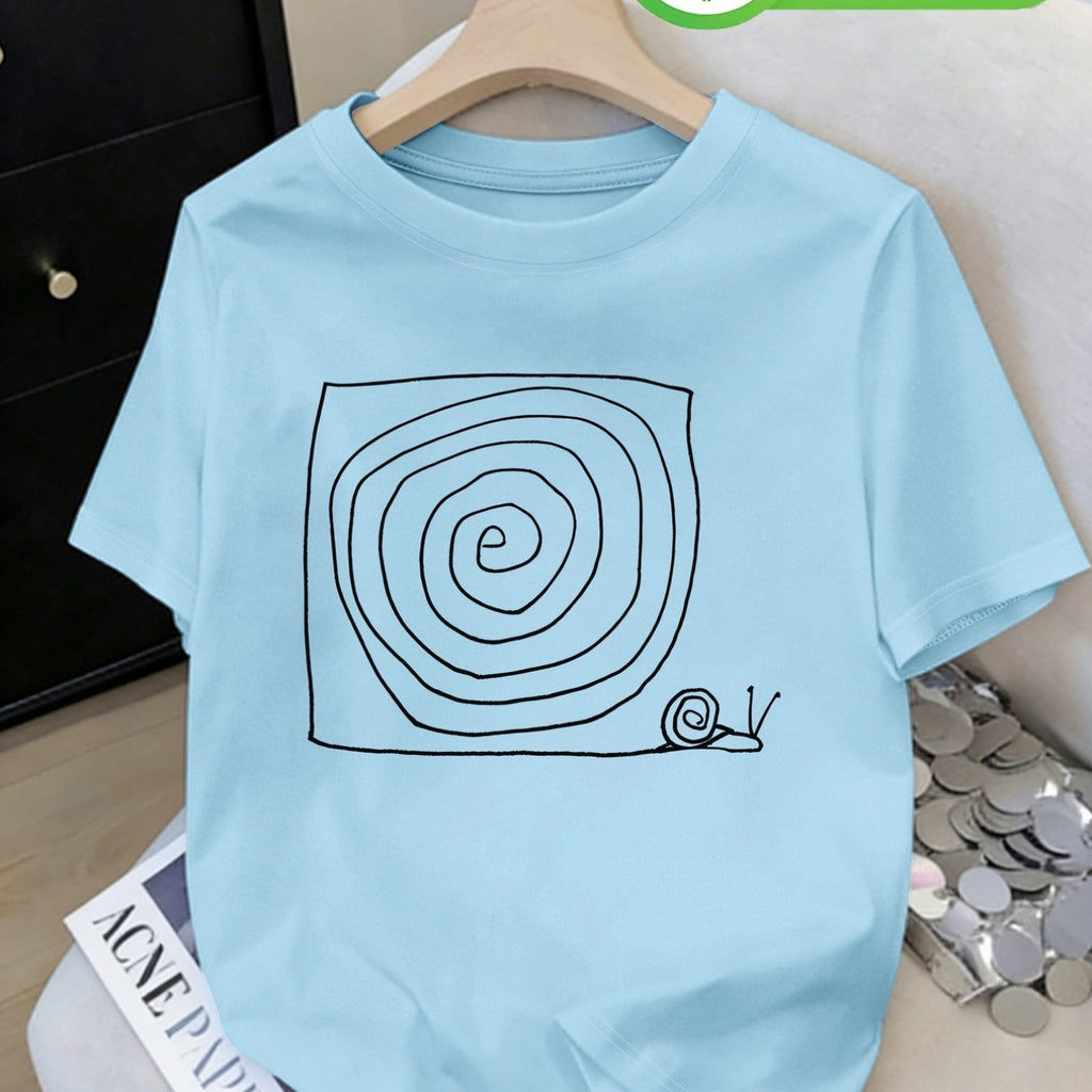 T-shirt grande taille, coupe ample, col rond, manches courtes — matière : coton