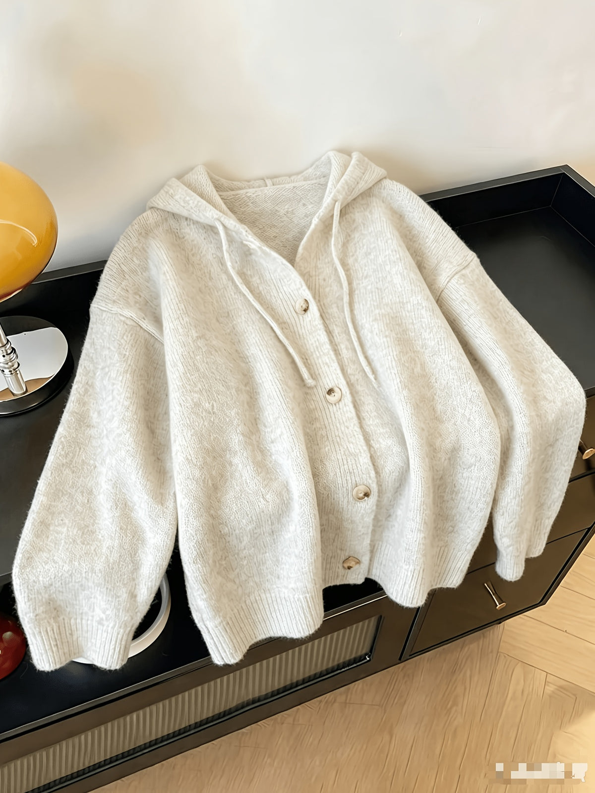 Cardigan grande taille, coupe ample, manches longues, chaleur d'hiver, visuel produit