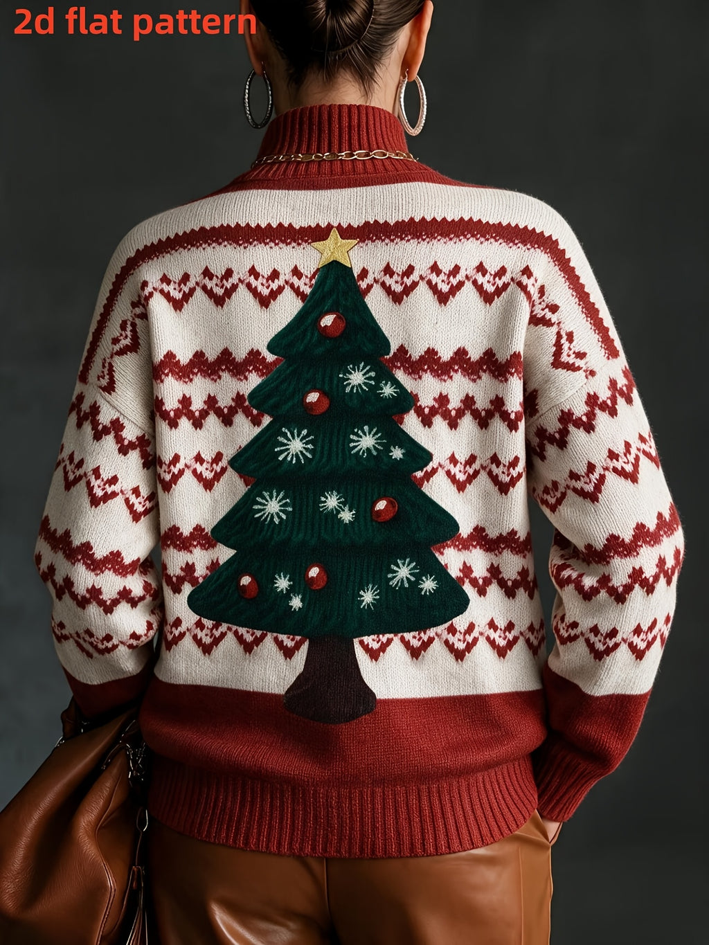 Pull grande taille, coupe oversize, col roulé, chaleur d'hiver, détail du col