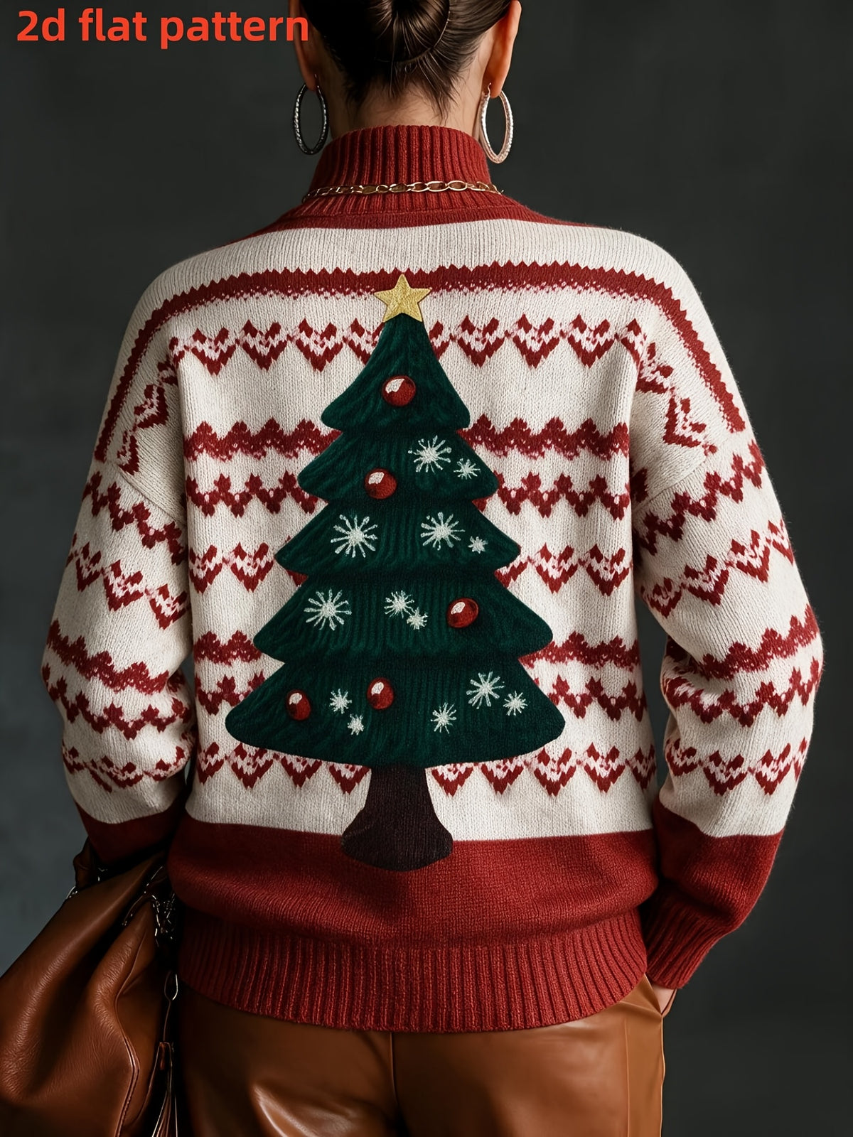 Pull grande taille, coupe oversize, col roulé, chaleur d'hiver, détail du col
