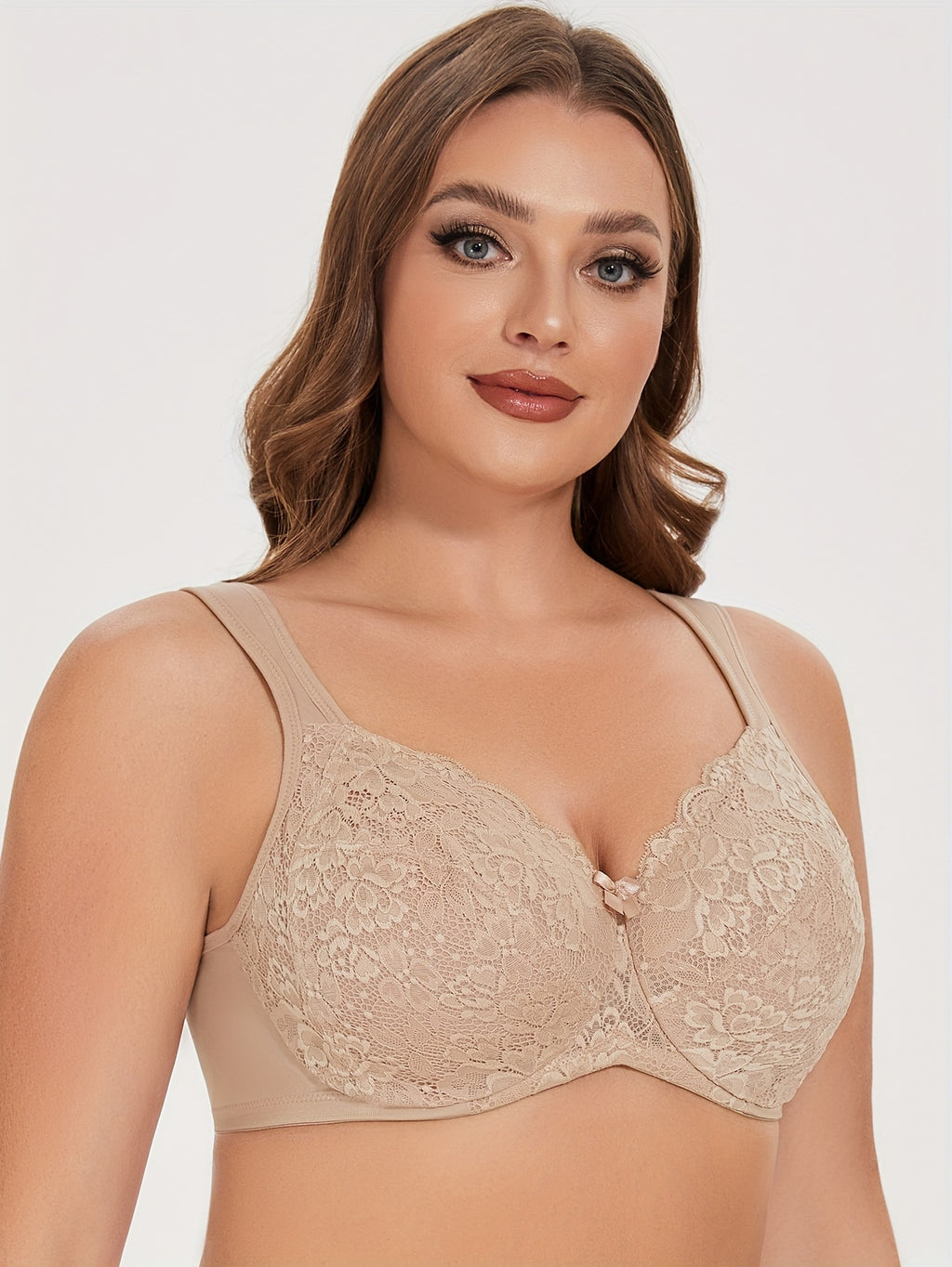 Soutien-gorge en dentelle florale grande taille — 39 tailles