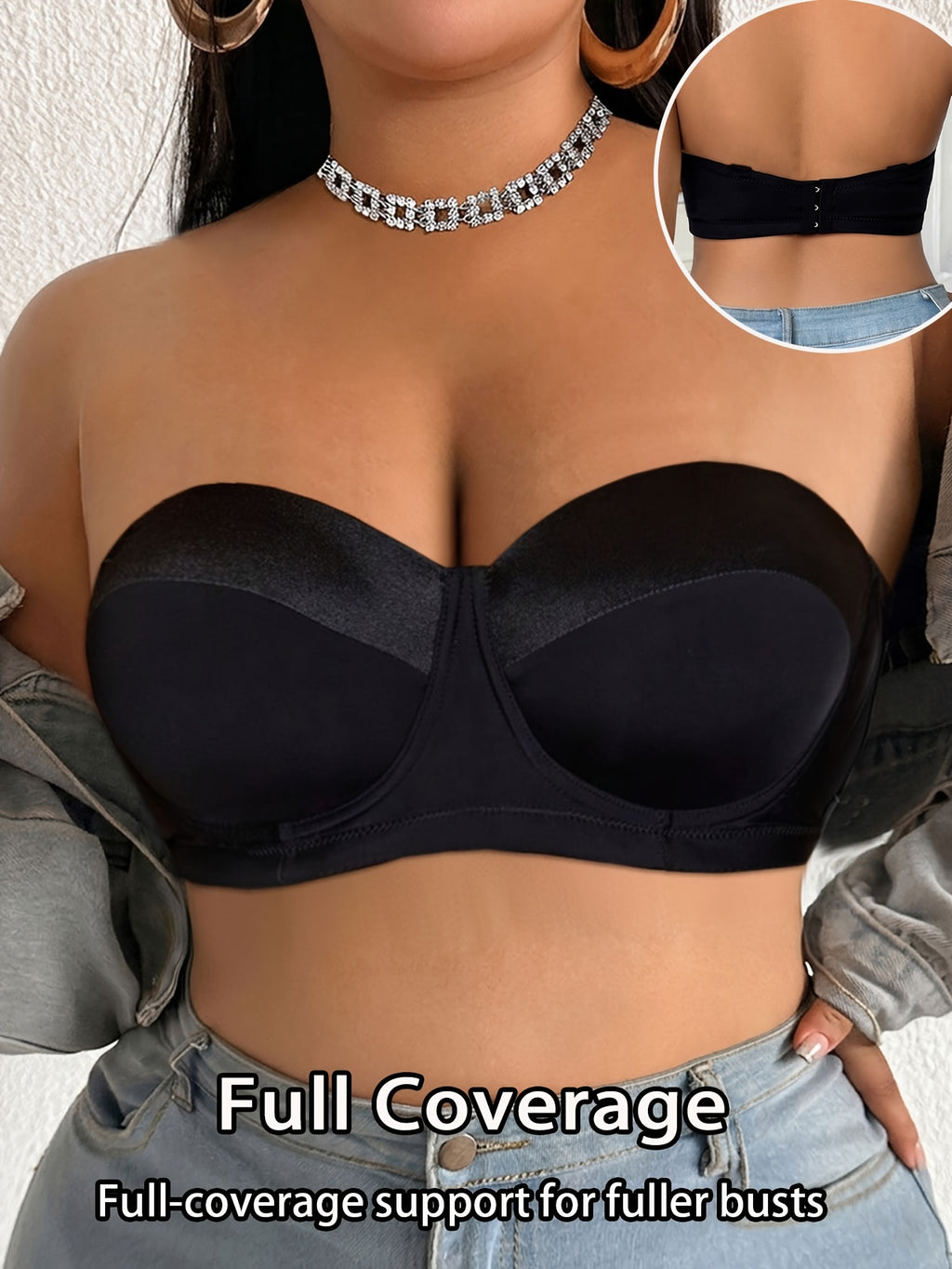 Bralette avec armature grande taille — composition : 90% Polyester, 10% Élasthanne